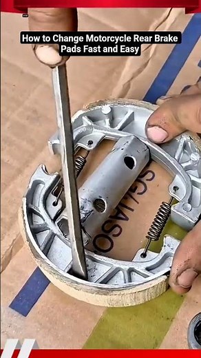 How to Change Motorcycle Rear Brake Pads Fast and Easy#shortvideo #mechanic