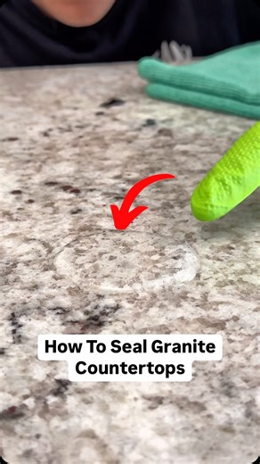 4.7K views · 985 reactions | How to seal granite countertops #howto #cleaning #diy | Clean That Up | Facebook