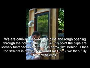 Seall Sill, Clips and Install Backer Rod