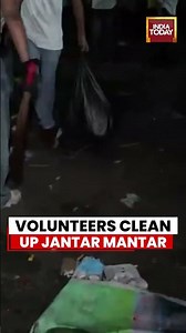 CJP News: Volunteers Clean Up Jantar Mantar After Protest Concludes #jantarmantar