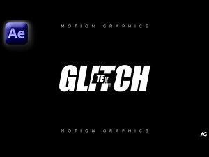 Glitch Text Effect in After Effects - After Effects Tutorial - No Plugins