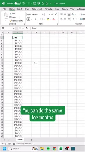 HOW TO PUT DATE IN MS EXCEL #2025 #excel