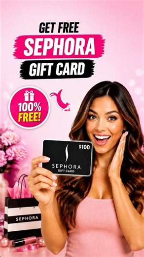 How to get free Sephora gift cards 💳✨ #sephora #giftcard #viral
