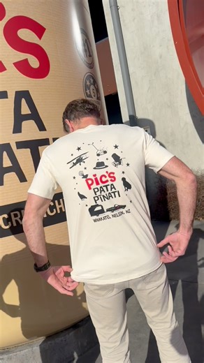 Pic’s Pata Pīnati merch is is now available at Pic’s Peanut Butter World in Whakatū Nelson and will be online very soon at www.picspeanutbutter.nz 🖤 (Giant Pata Pīnati jar not included 😉 but do come and visit us to see it!) | Pic's Peanut Butter