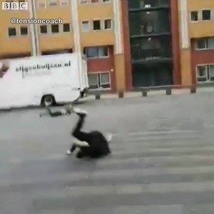 2.4M views · 23K reactions | A storm has been causing chaos across northern Europe. In the Netherlands the winds were so strong that people struggled to stay on their feet. bbc.in/2FVm3SQ | BBC News | Facebook