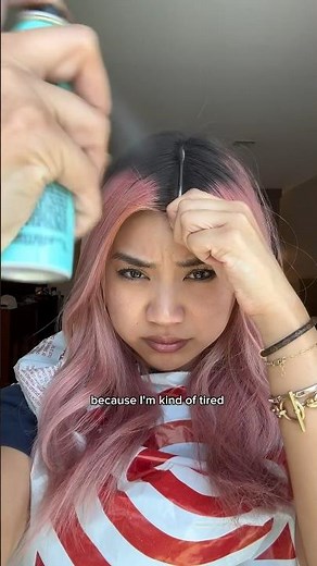 I spray painted my hair BLACK… 🫣😳💇🏻‍♀️