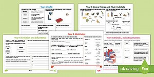 Year 6 Science Revision Activity Mat Pack