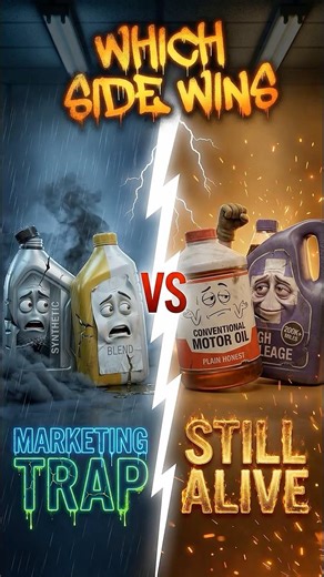 Synthetic vs Conventional vs Blend vs High Mileage Oil — One Is a SCAM 🛢️💀