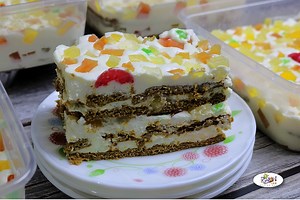 Fruit Cocktail Graham Float Recipe