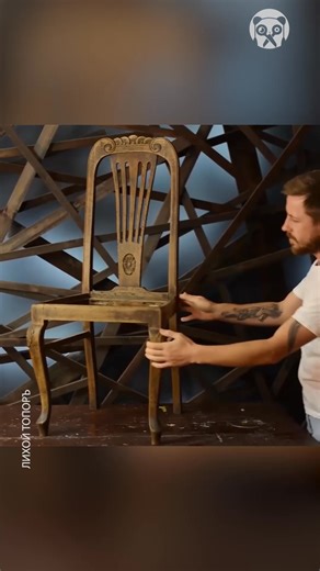 Restoring old chair with epoxy resin By Dashing Axe: youtube.com/channel/UCCoyE8_xGS7yO3-WIu-LSMg Лихой ТопорЪ | Productive Panda