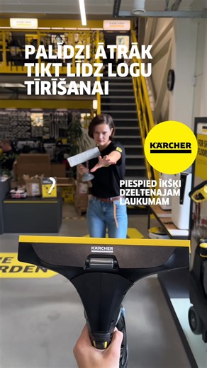 Tev izdevās! Tagad dodies uz tīmekļvietni karcher.lv un oktobra piedāvājumā atrodi WV 2 Plus par izcili izdevīgu cenu – tikai 49 EUR. 🤩 Perfektais brīdis tīrīšanai ir patlaban, kad ārā ir apmācies, mākoņains. Lai noder! Gaidīsim Tevi ciemos arī mūsu centros: 📍 Rīgā, Pildas ielā 15 📍 Liepājā, Zemnieku ielā 60 #karcher #karcherlatvija #logutīrītājs #WV | Kärcher