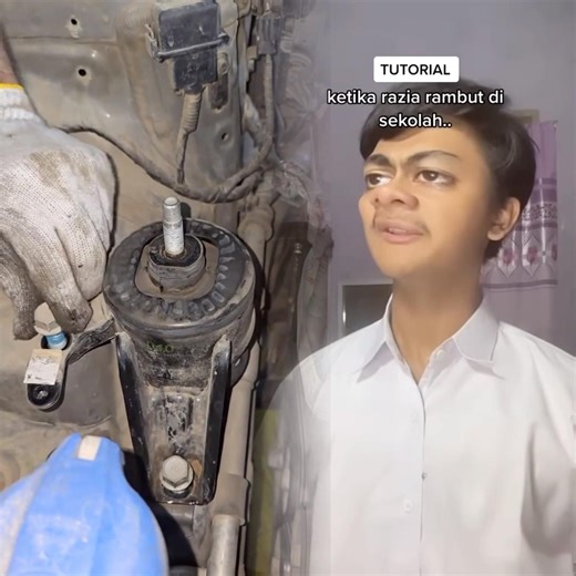 TUTORIAL KETIKA ADA RAZIA RAMBUT DI SEKOLAH 😱 #sadjoni