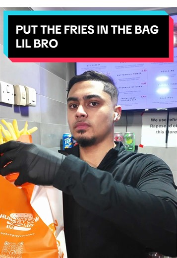 Put the fries in the bag lil bro