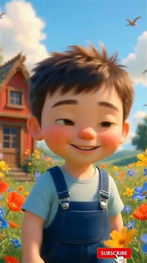 A Happy Child Poem cartoon for kids #poem #cartoon #kids #Hindi cartoon #Funy cartoon #baby