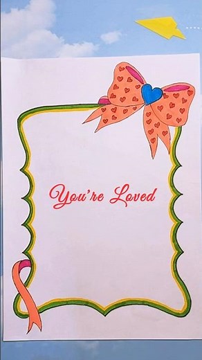 Easy Simple Beautiful Cute Border Designs Drawings for School Project and Kids Activities Children