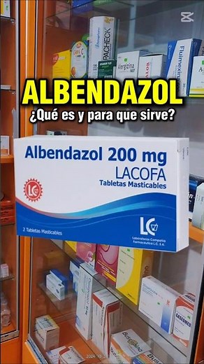 Albendazol para que sirve, dosis y como se toma. #farmacologia #farmacia #medicamentos #medicina
