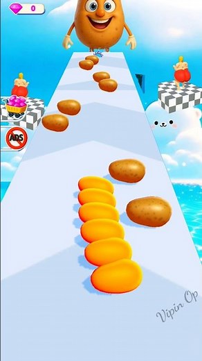 Potato Rush Android Gameplay | Pulpy #0023 | #potatorush #potato #videogames #shorts #gaming