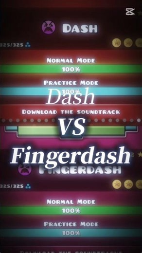 Dash vs FingerDash Comparison Breakdown Geometry Dash #geometrydash #dash #fingerdash #comparison