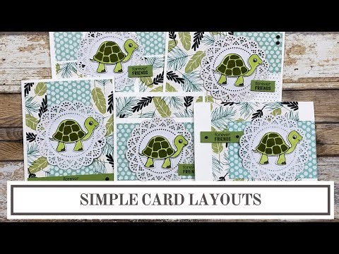 Turtle Friends Card Ideas | 5 Simple Card Layouts