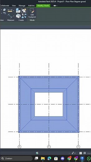 How to place a roof in Revit