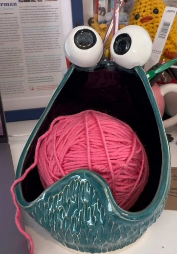 Handmade Yip Yip Yarn Bowl by Huron Shores Pottery