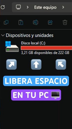 🚀How to FREE UP SPACE on your PC✅ #shorts #pcgamer #fps #games