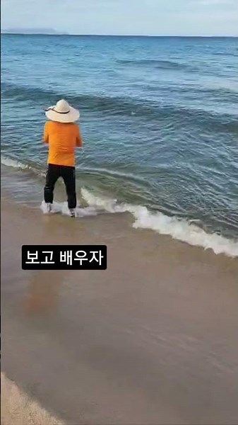 4km 고래볼해변의 신선 / 신선들의 놀이터 대진해수욕장 / 백발 백중 순식간에 16마리 쿨러가득