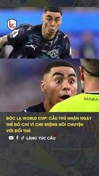 Bizarre World Cup Moment: Player gets an immediate red card just for covering their mouth while t...