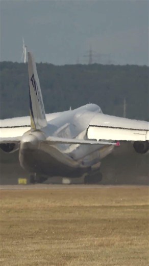 STUTTGART: Antonov An-124 Takeoff