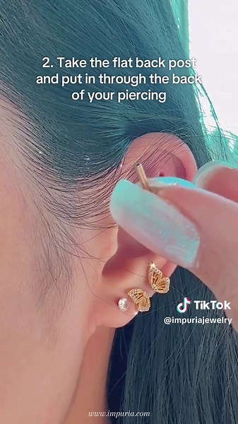 How to Easily Insert Flat Back Stud Earrings