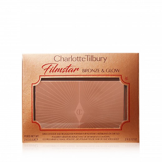 Mini Filmstar Bronze & Glow: Contour & Highlighter Palette  | Charlotte Tilbury