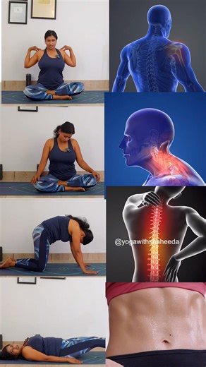 Yoga for Neck Shoulder & back pain #shorts #shortsviral