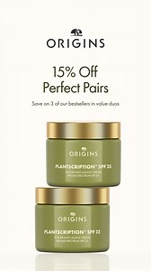 Three of our best-seling formulas, now available in duos for 15% off! | Origins