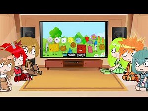 BFDI characters reacts to BENJIxScarlett BFDI Song (gacha club)