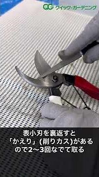 剪定ばさみを研ぐ 内田敏彦カットデザイナーが教えます！