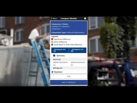 How to Cross-reference with the Copeland Mobile App