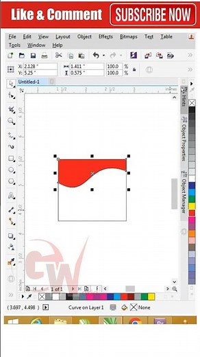 simple curve design in coreldraw