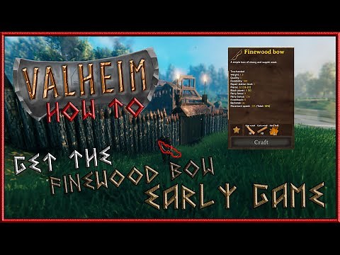 How to get the Finewood Bow EARLY GAME! | Valheim Game Tutorial