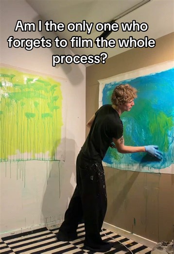 Creative Abstract Art Process Revealed