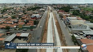 Confira como está a situação das obras do BRT na Avenida das Amoreiras e Ruy Rodrigues