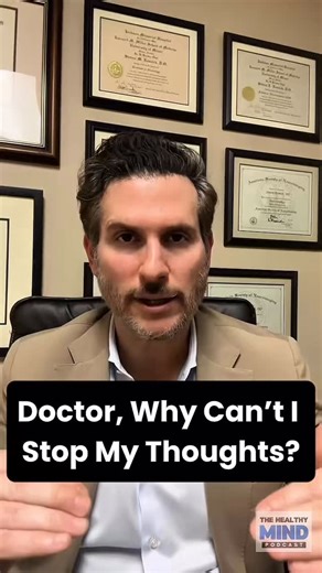 Patients ask me this every day. Doctor, why can’t I stop my thoughts? I tell them your brain is not broken. It is doing its job. Most thoughts are automatic and repetitive. They come from old memories and past experiences. You don’t change thoughts by fighting them or forcing new ones. You change them by noticing them. When you observe a thought and name it, you step out of it. That is how the brain begins to calm. #BrainHealth #MentalHealth #Neuroscience #AnxietyRelief #Mindfulness | Steven Res