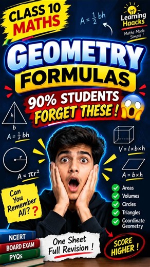 Geometry Class 10 🔥 | All Important Formulas | Class 10 Maths