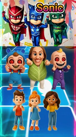 Pj Mask 🆚Little Angel Coffin Dance #shorts