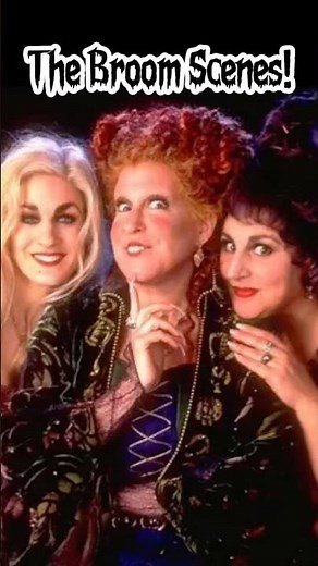 Hocus Pocus 1 & 2 🧹 | The Iconic Broom Scenes You’ll Never Forget! ✨ #HocusPocus #HocusPocus2