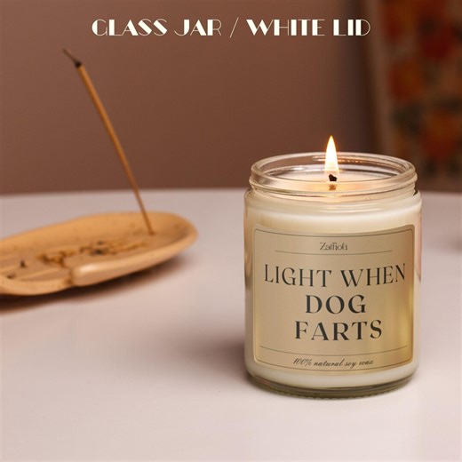 Light When Dog Farts Candle Gift, Fart Dog Owner Funny Gifts Mother's Day Mom - Etsy