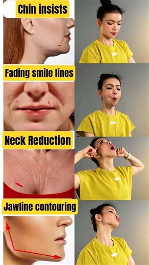 Facial yoga exercises, facial care can start anytime #HomeTraining #FacialYoga #WellnessExercise