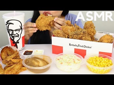 Asmr KFC Fried Chicken and Coleslaw EXTREME CRUNCHY EATING SOUNDS - Hungry Cakes