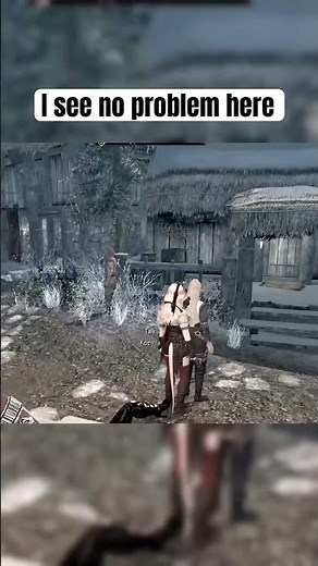 Totally normal Skyrim gameplay #shorts #skyrim #gaming