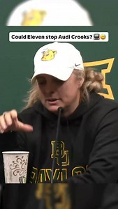 Baylor head coach Nicki Collen and her staff might need some supernatural help to stop Audi Crooks 😅 | espnW