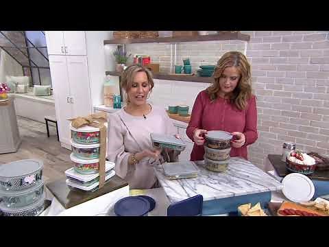 Pyrex Simply Store 5-Piece Glass Storage Set w/ Lids on QVC